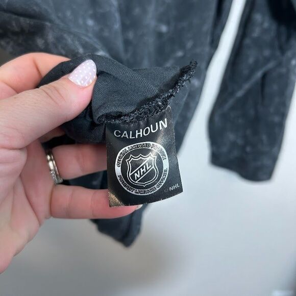 Pittsburgh Penguins Calhoun Acid Washed NHL T-Shirt Womens XL Long Sleeve Crew - Picture 5 of 6